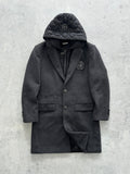 Gianfranco Ferré Wool Detachable Hooded Coat (M)