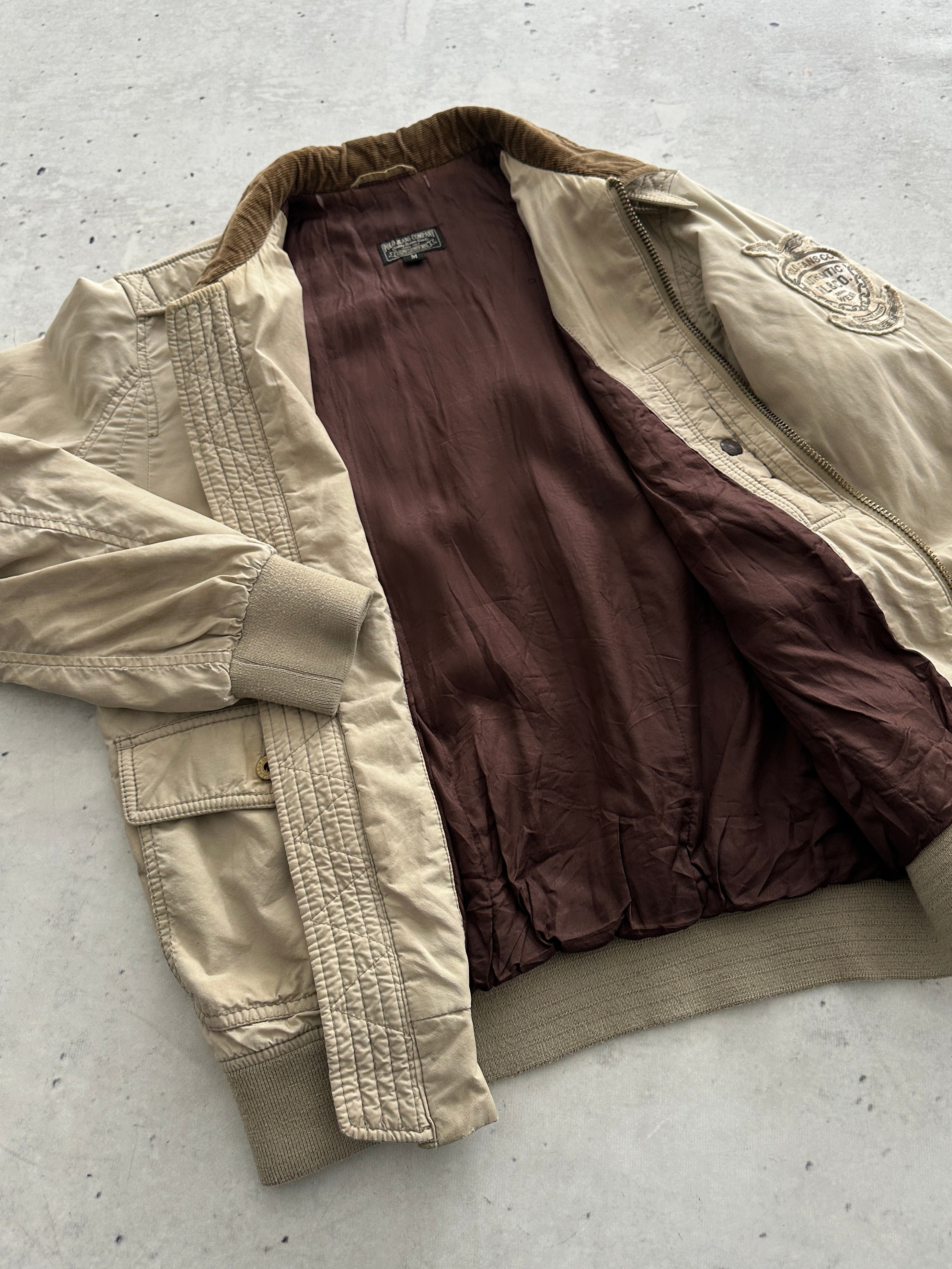 Ralph Lauren Polo Corduroy Collar Bomber Jacket (S)