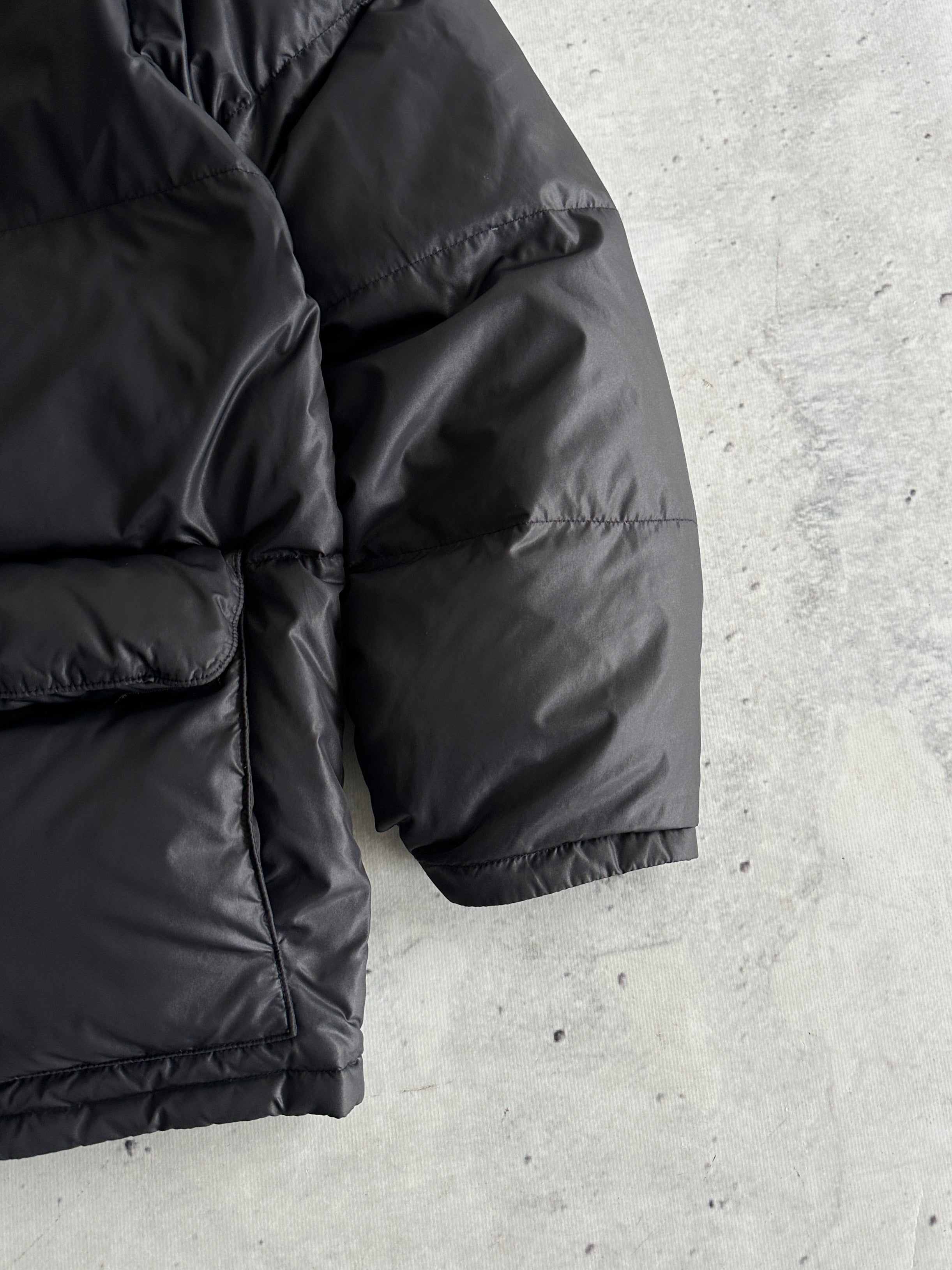 90's Armani Jeans Down Fill Zip Up Puffer Jacket (XL)