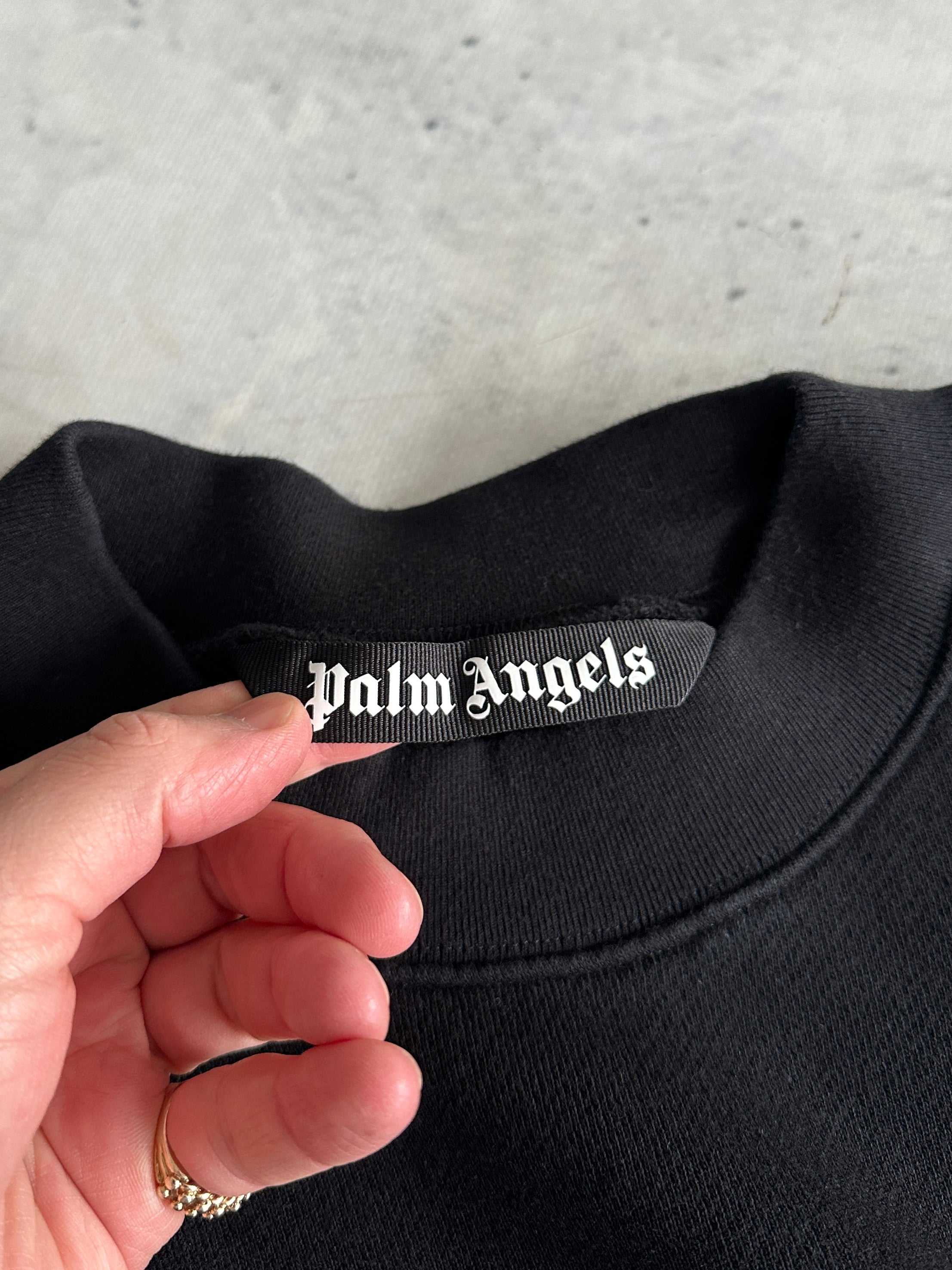 Palm Angels Split Shark Heavyweight Crewneck Sweatshirt (L)
