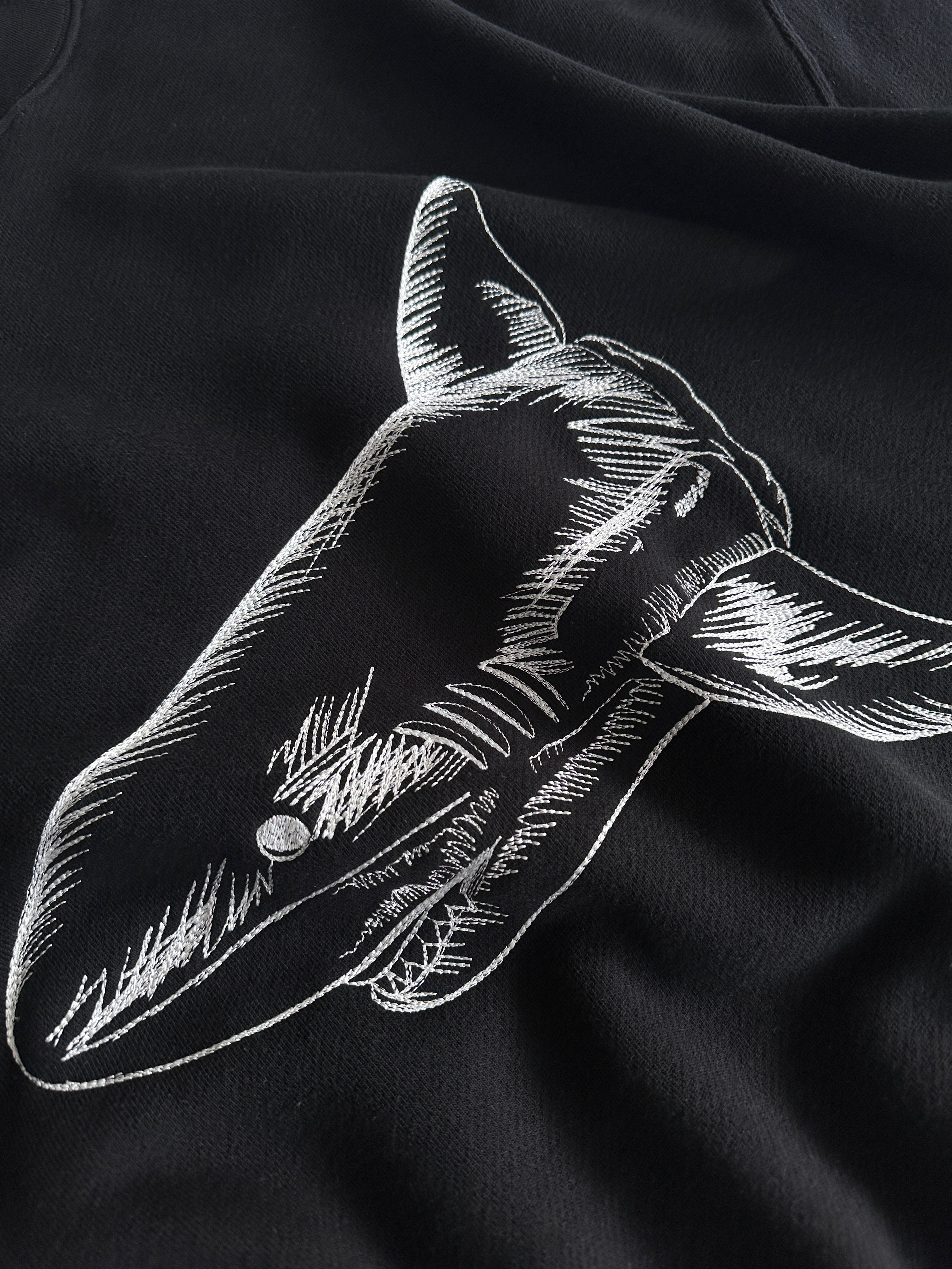 Palm Angels Split Shark Heavyweight Crewneck Sweatshirt (L)