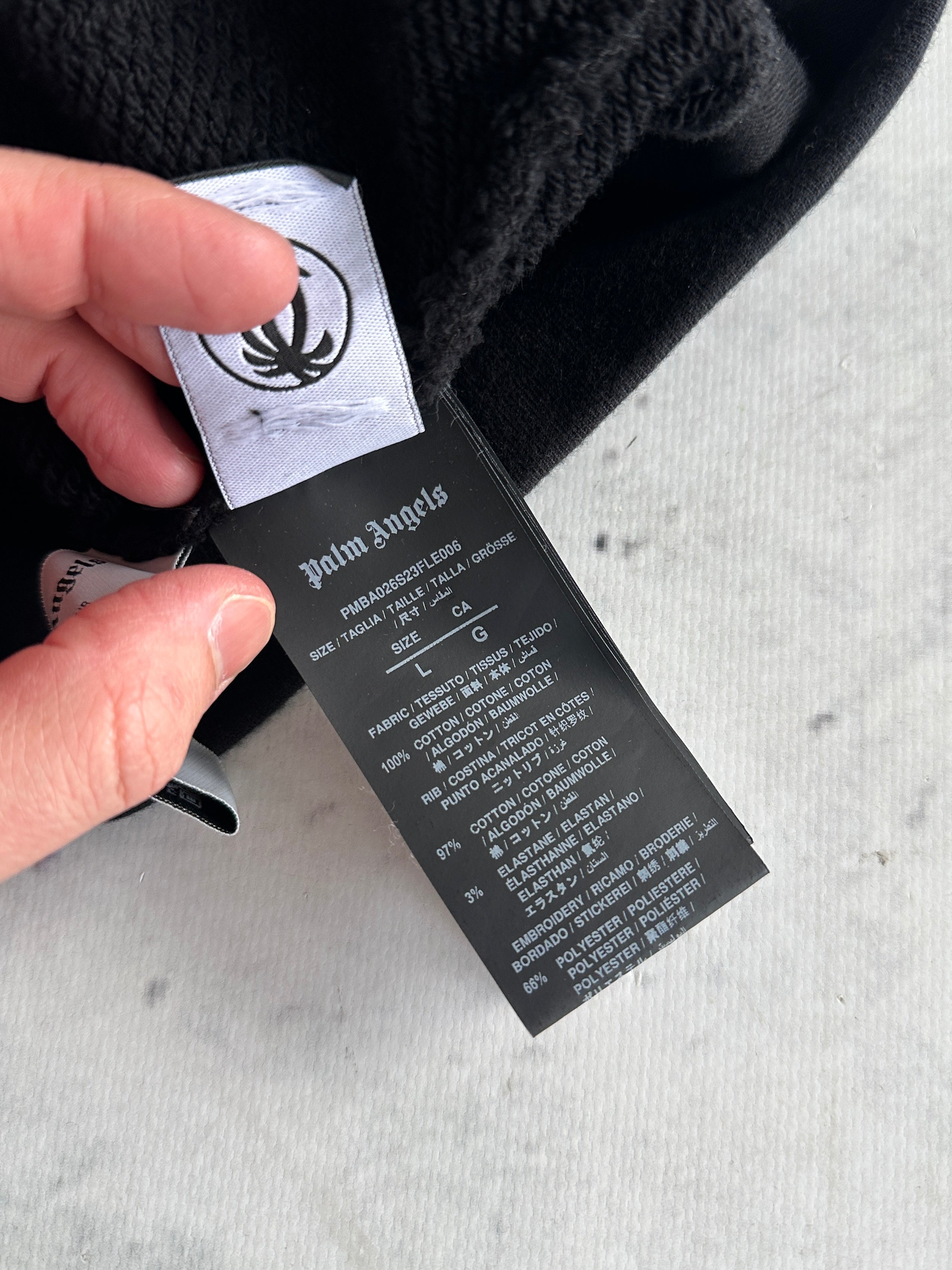 Palm Angels Split Shark Heavyweight Crewneck Sweatshirt (L)