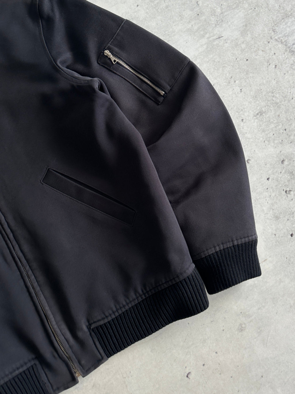 A.P.C. Zip Up MA-1 wool lined Bomber Jacket (S)