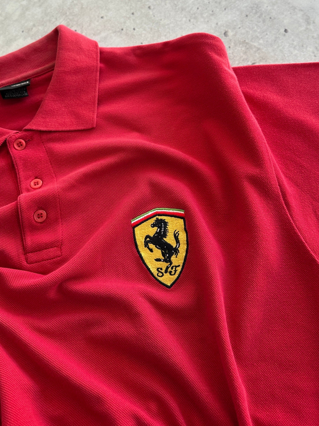1996 Ferrari Embroidered Logo Polo Shirt (XL)