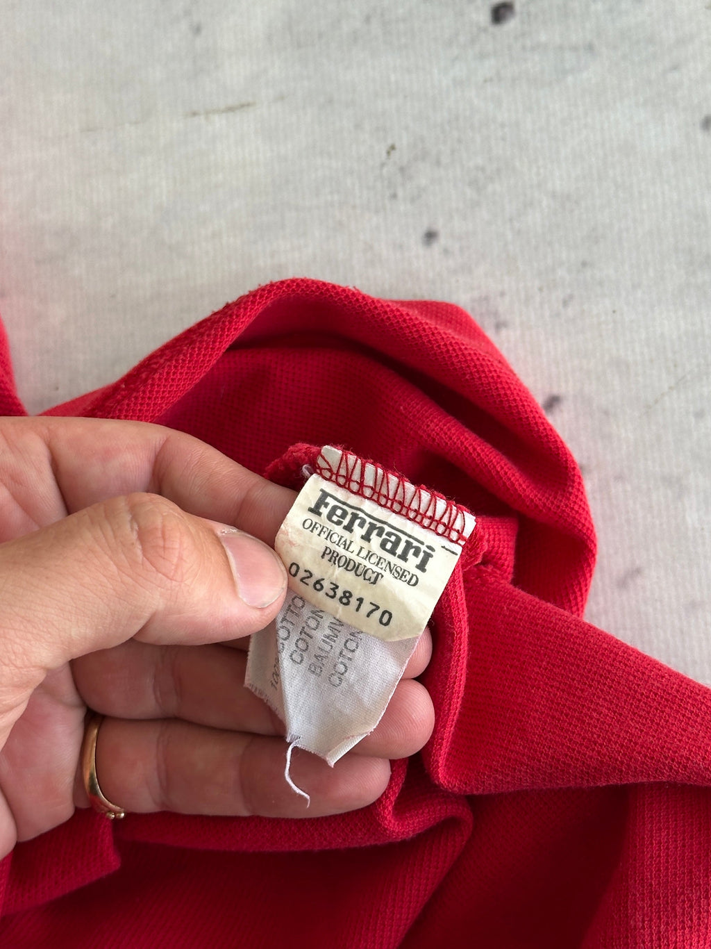 1996 Ferrari Embroidered Logo Polo Shirt (XL)