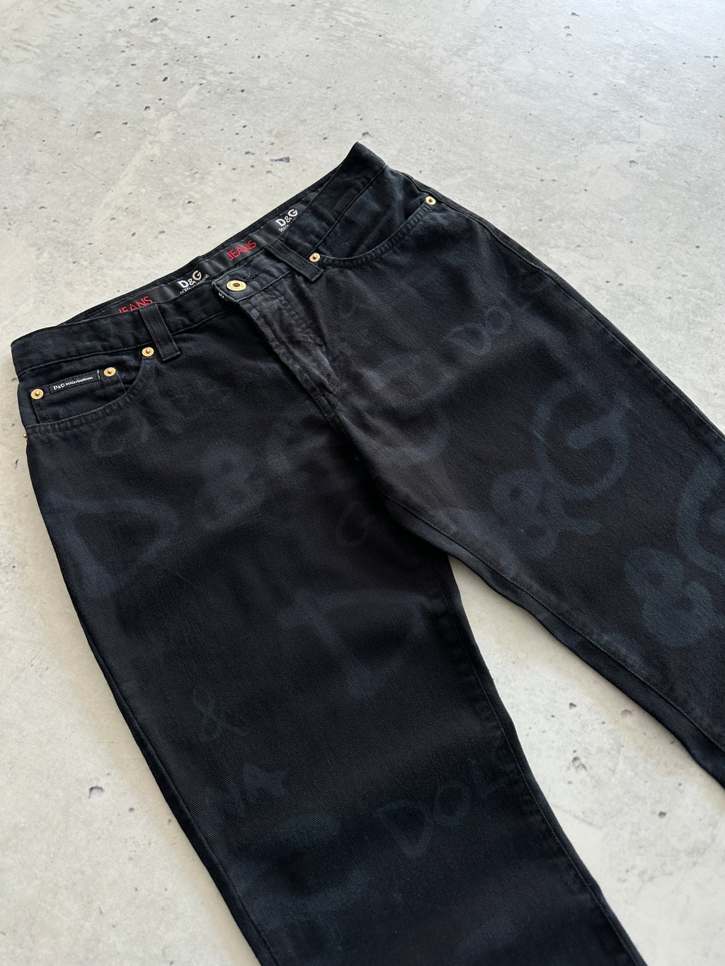 Vintage Dolce & Gabbana all over print Monogram Jeans (Women's W30)