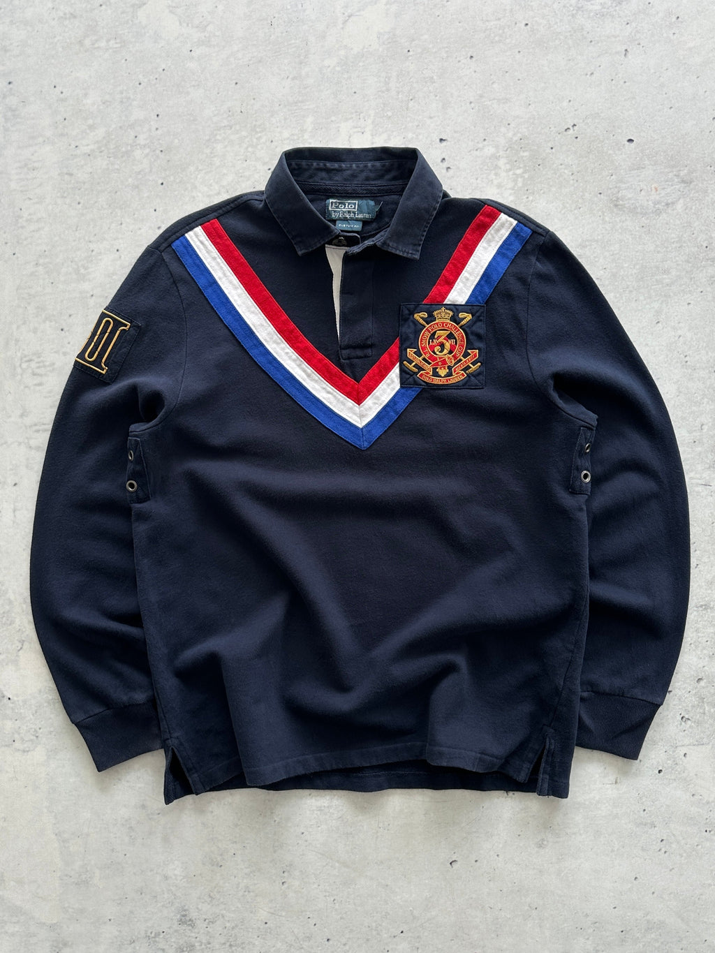 Ralph Lauren Embroidered Logo Heavyweight Rugby Shirt (L)