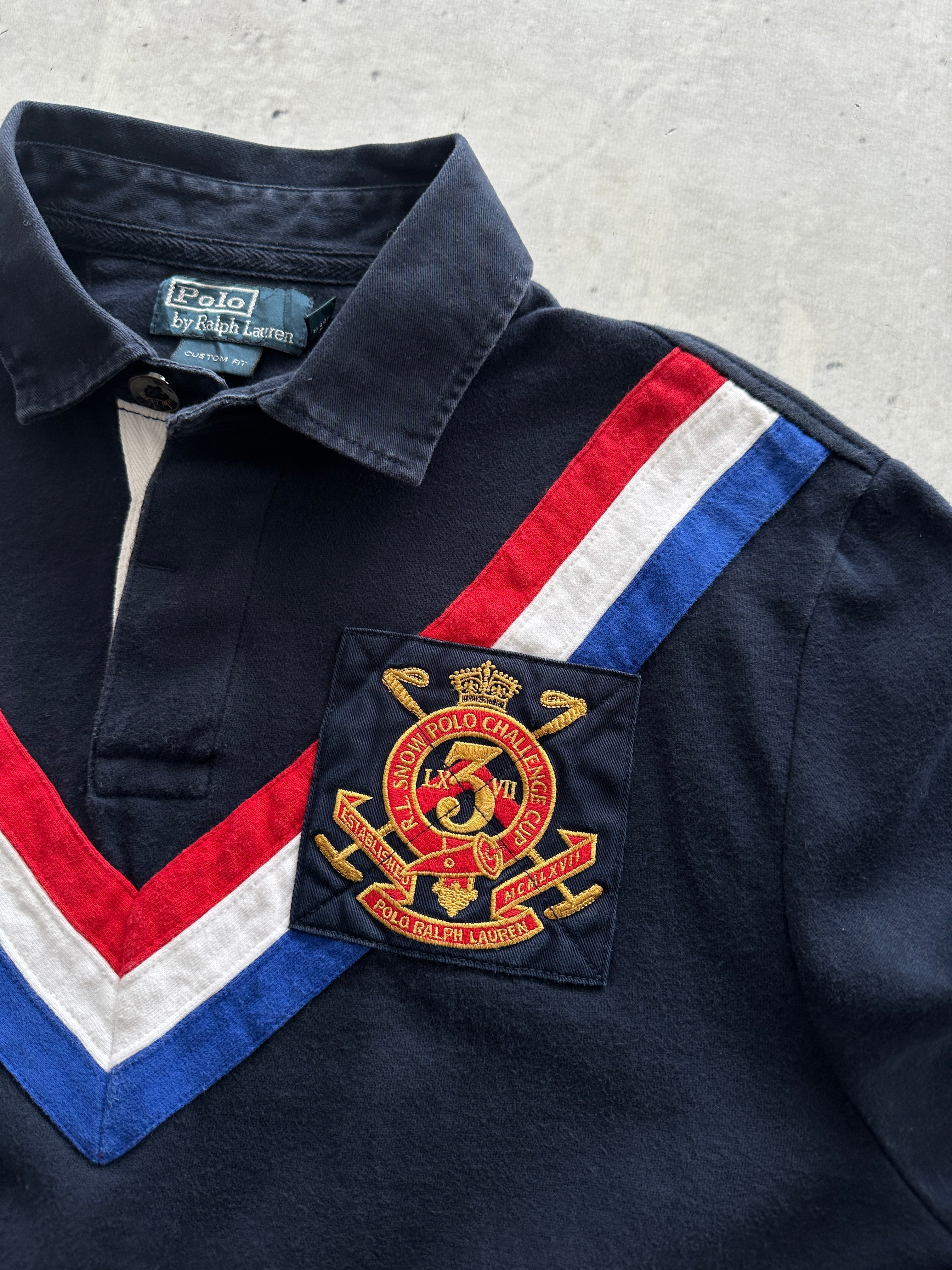 Ralph Lauren Embroidered Logo Heavyweight Rugby Shirt (L)