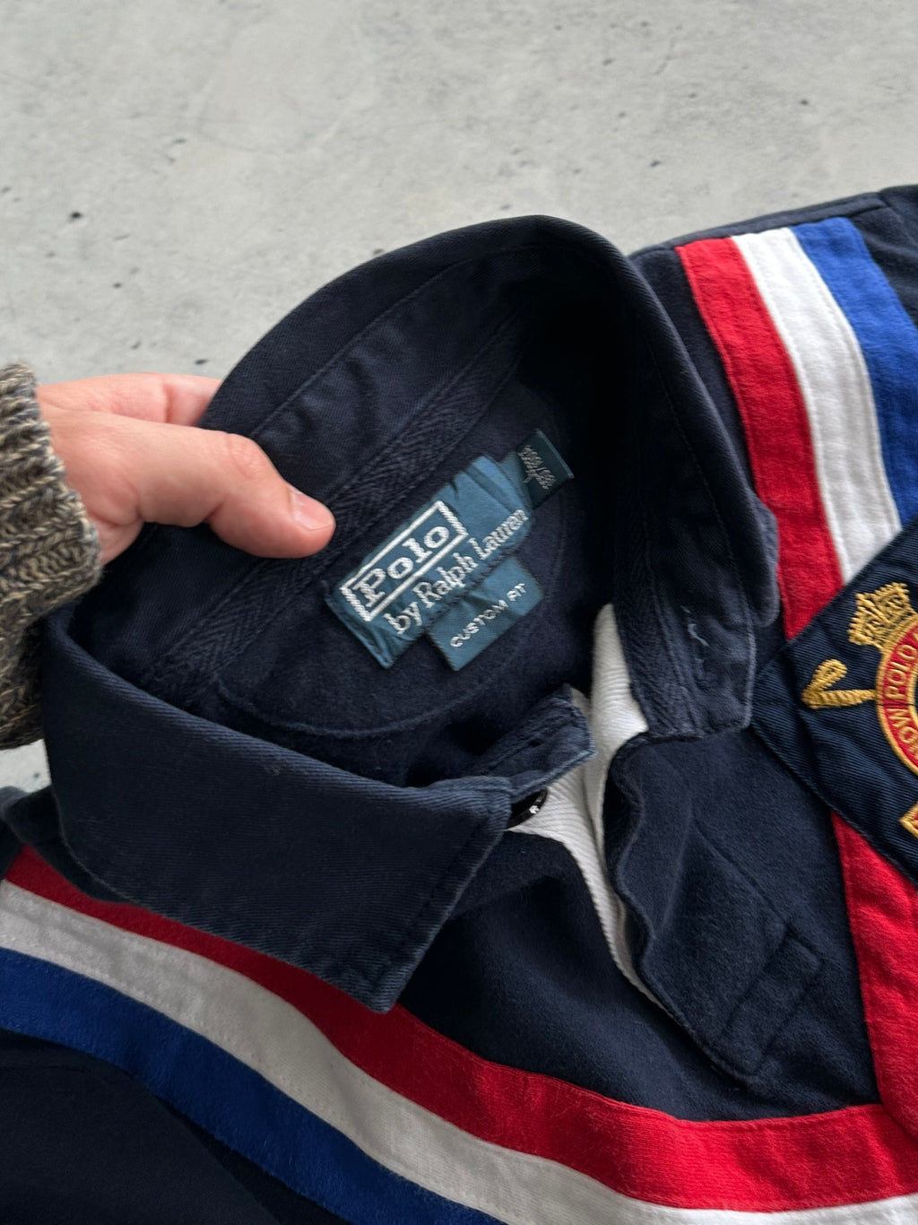 Ralph Lauren Embroidered Logo Heavyweight Rugby Shirt (L)