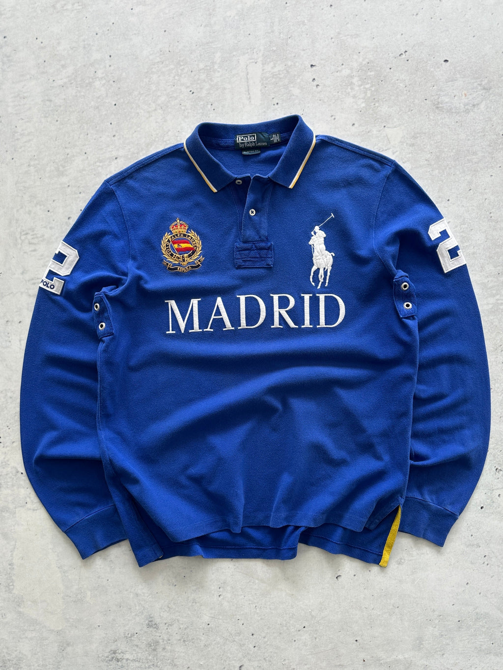 Ralph Lauren Big Logo Madrid Long Sleeve Polo Shirt (L)