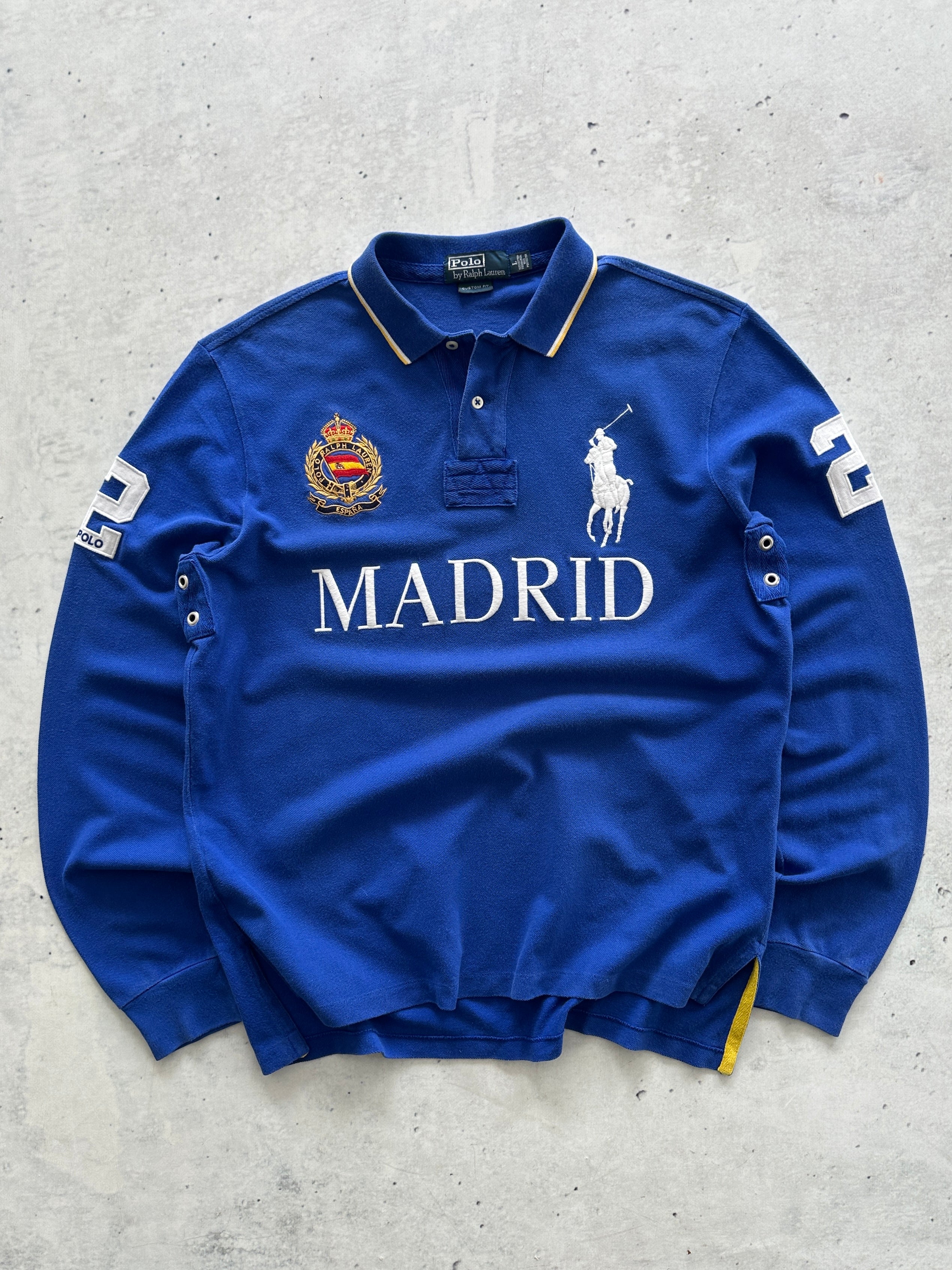 Ralph Lauren Big Logo Madrid Long Sleeve Polo Shirt (L)