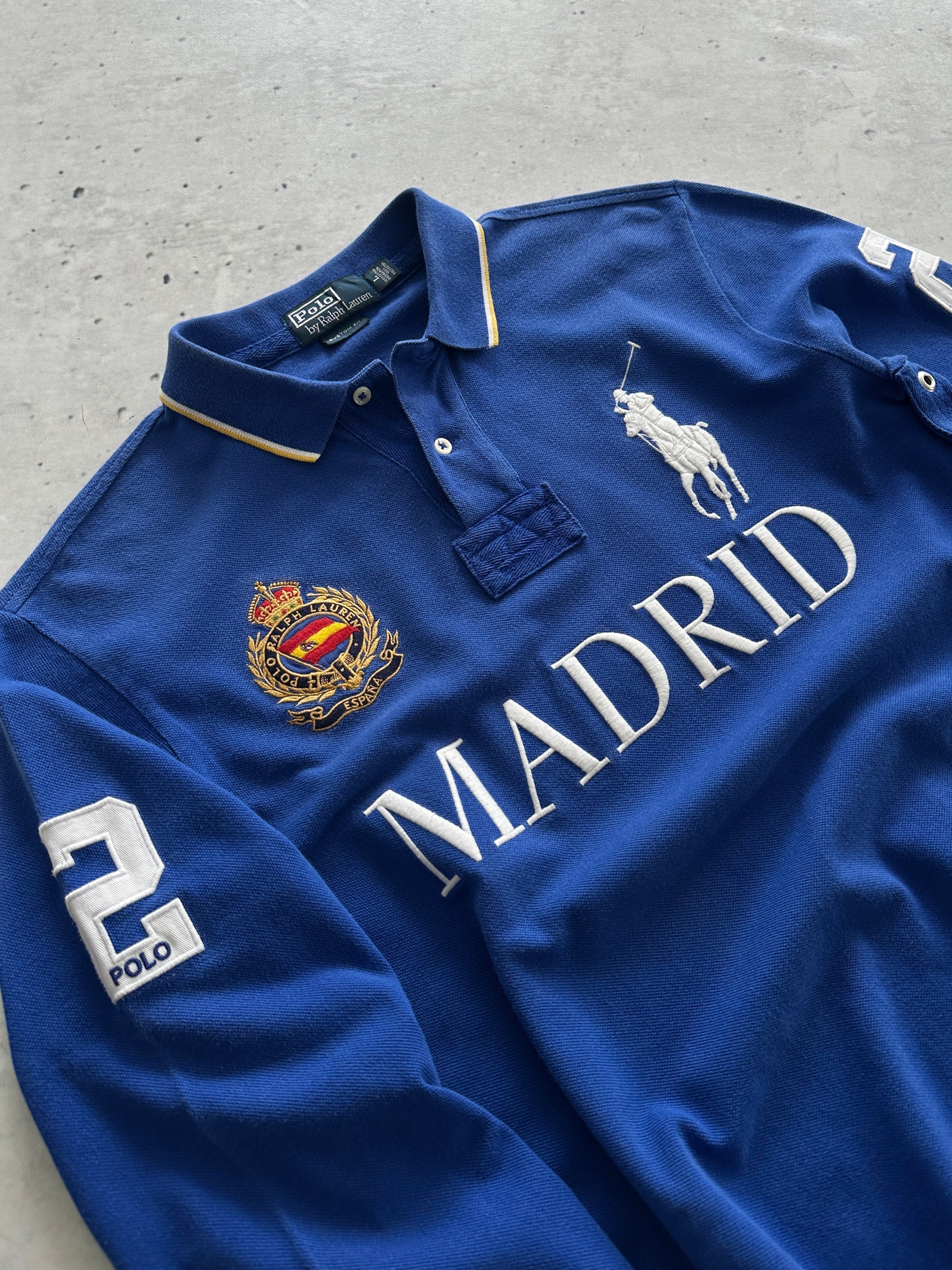 Ralph Lauren Big Logo Madrid Long Sleeve Polo Shirt (L)