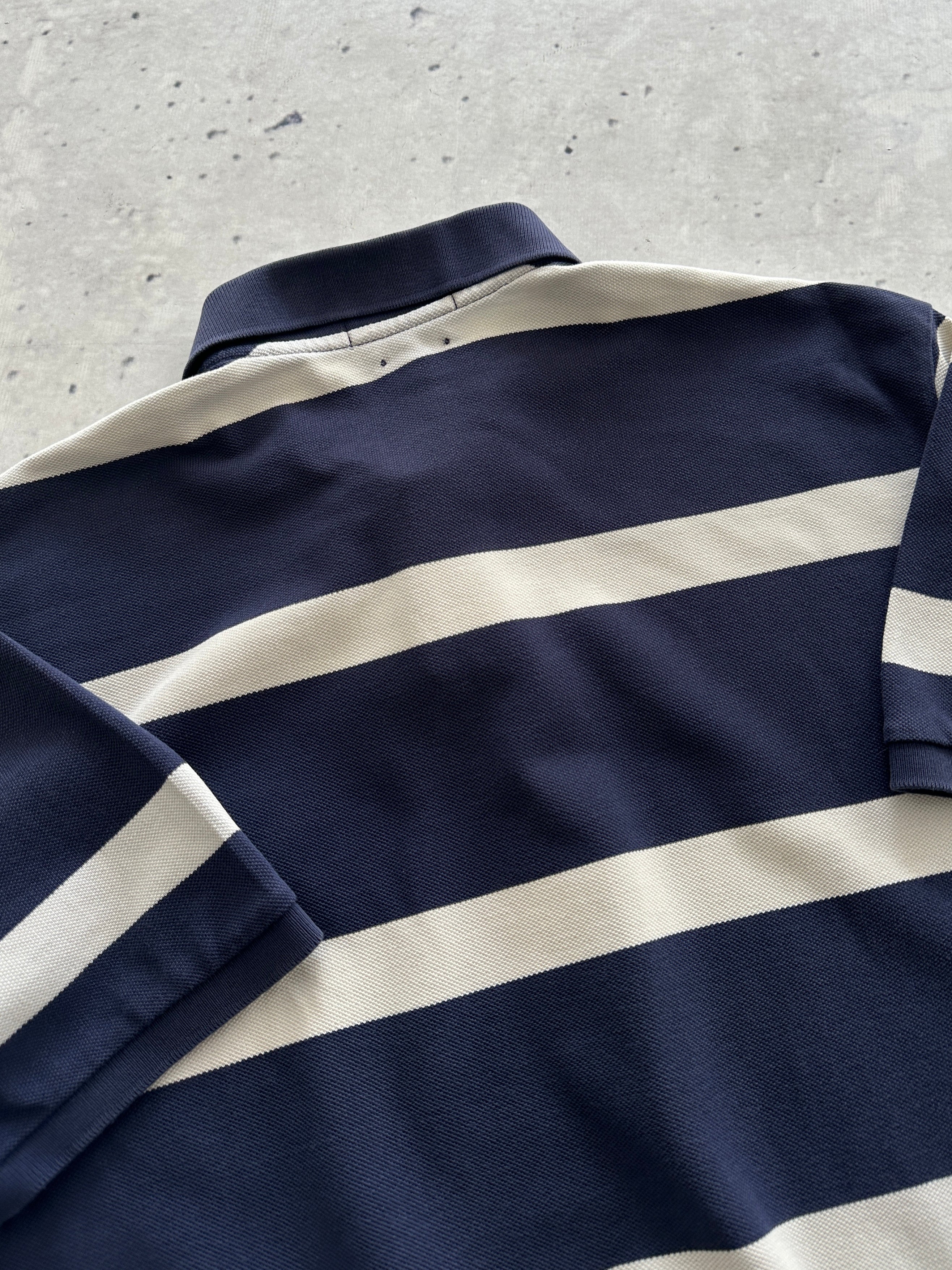 Ralph Lauren Big Logo Stripe Polo Shirt (L)