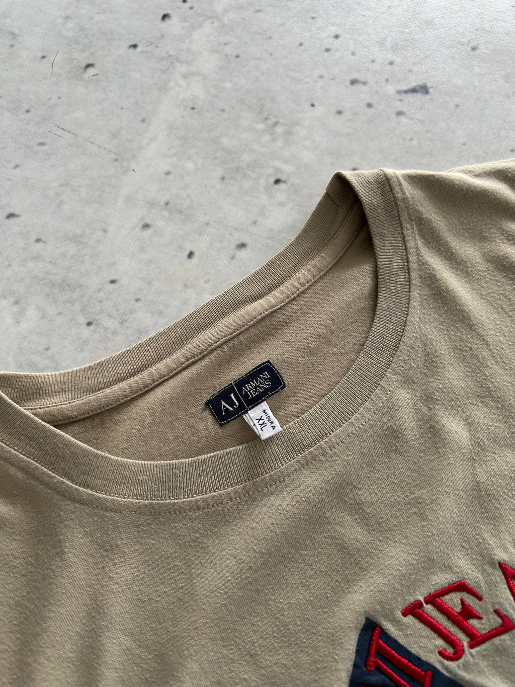 Armani Jeans Embroidered T Shirt (XL)