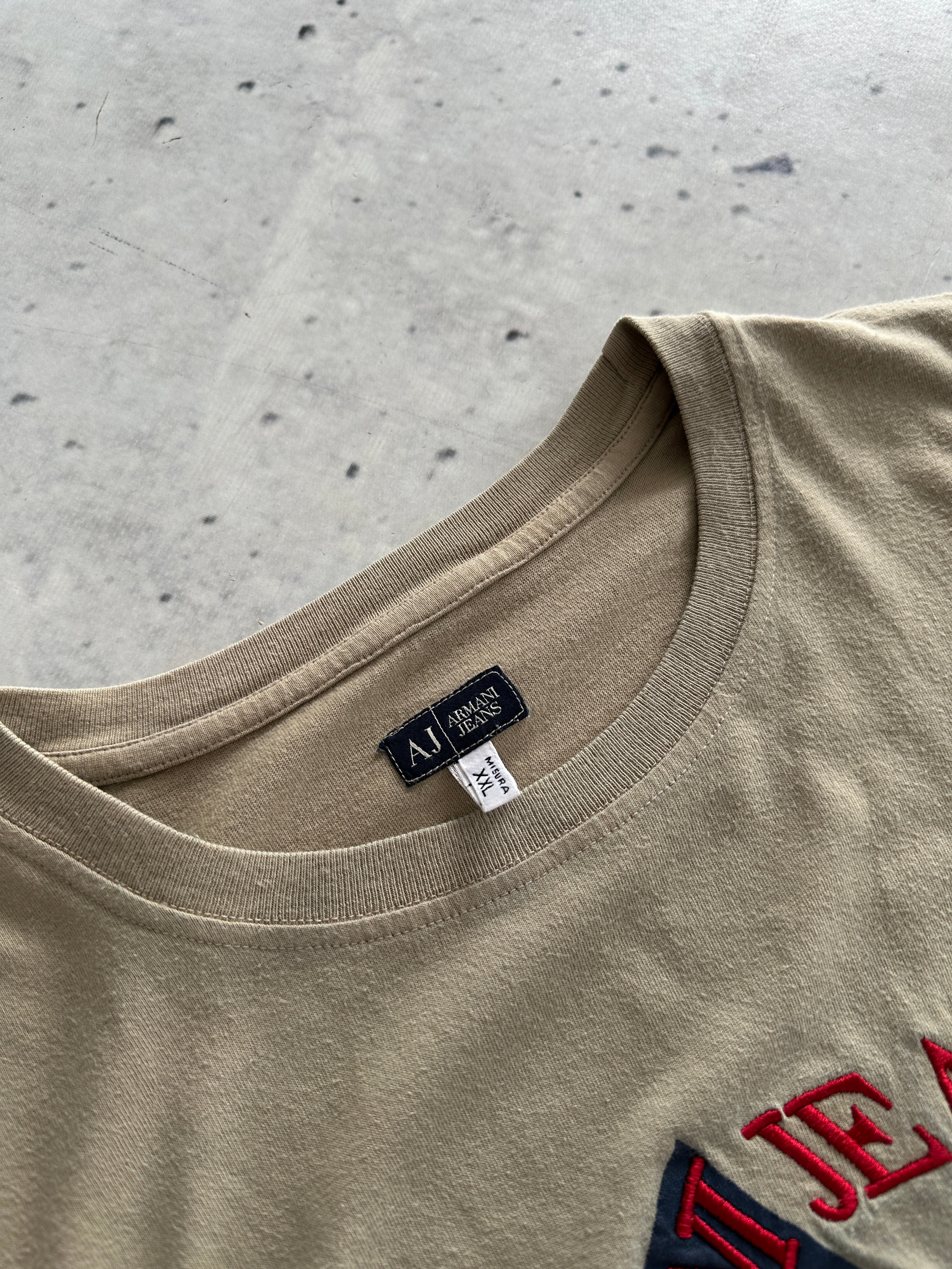 Armani Jeans Embroidered T Shirt (XL)