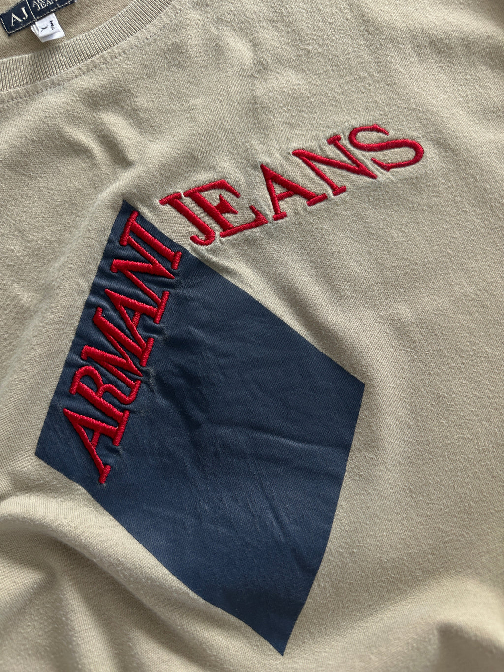 Armani Jeans Embroidered T Shirt (XL)