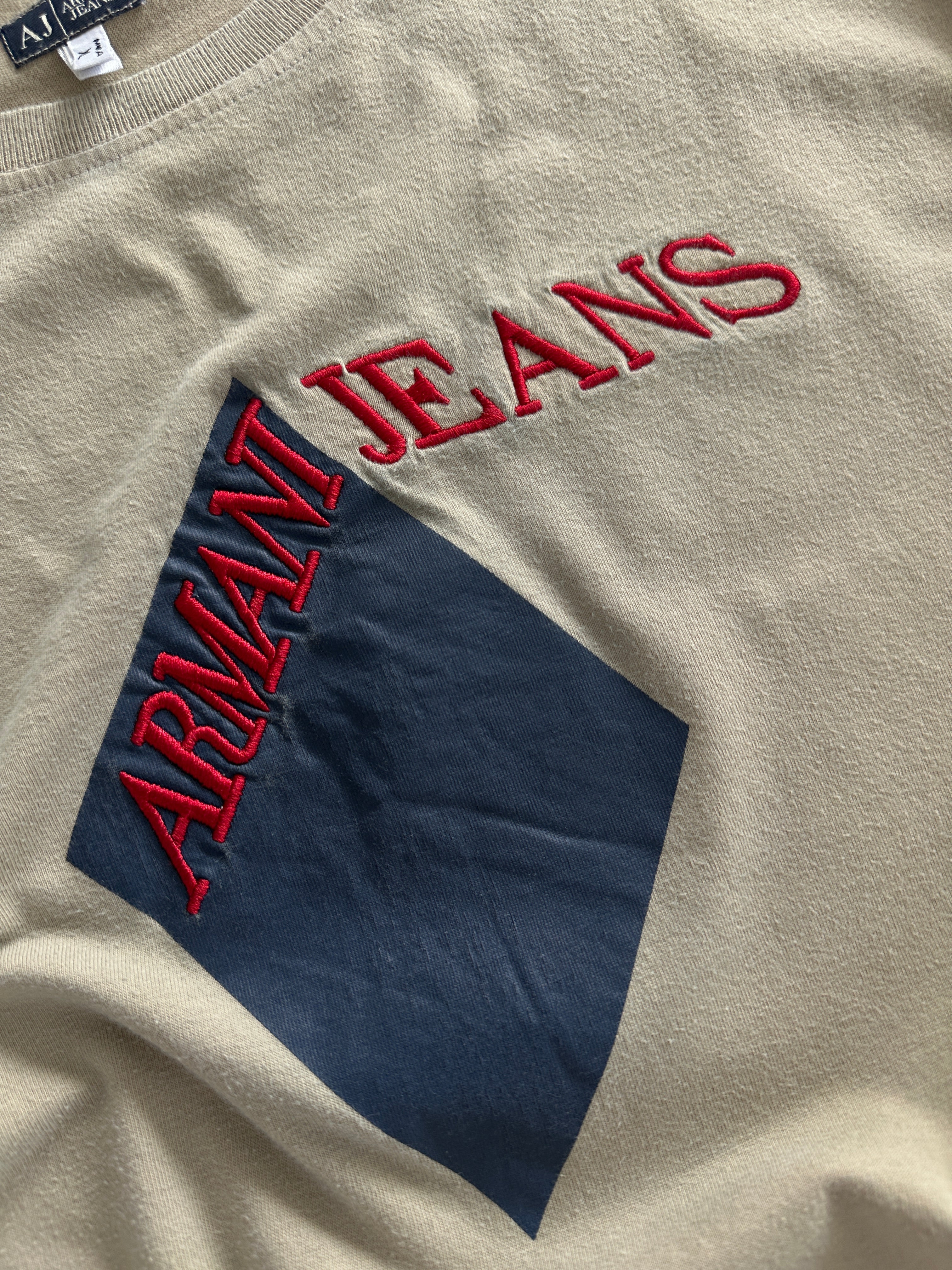 Armani Jeans Embroidered T Shirt (XL)