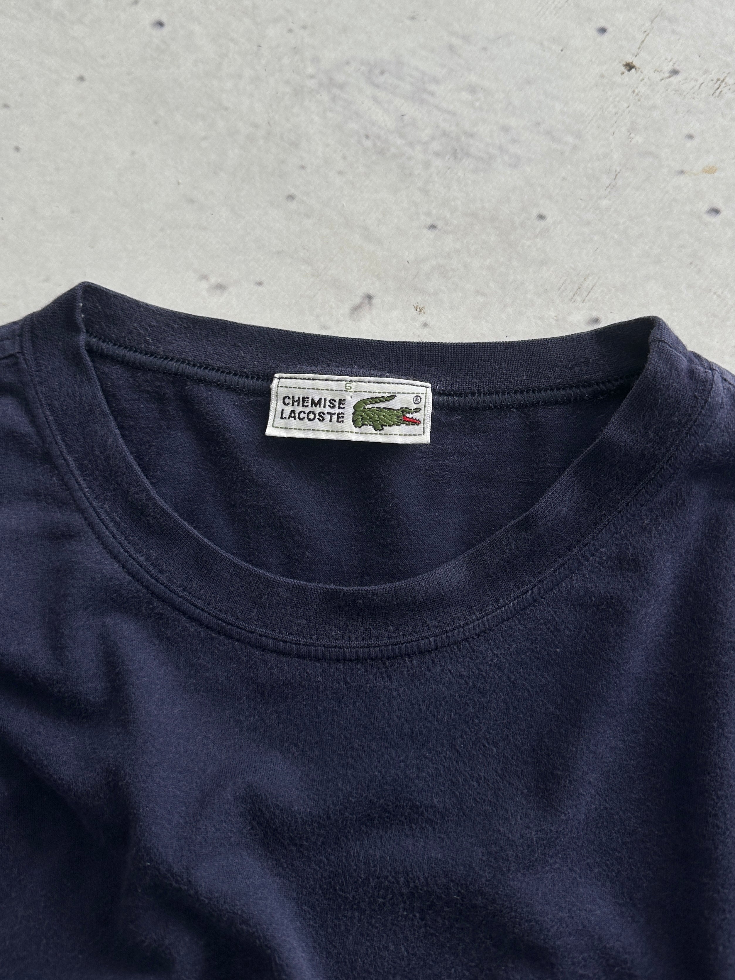 80's Chemise Lacoste Embroidered Tennis T Shirt (XL)