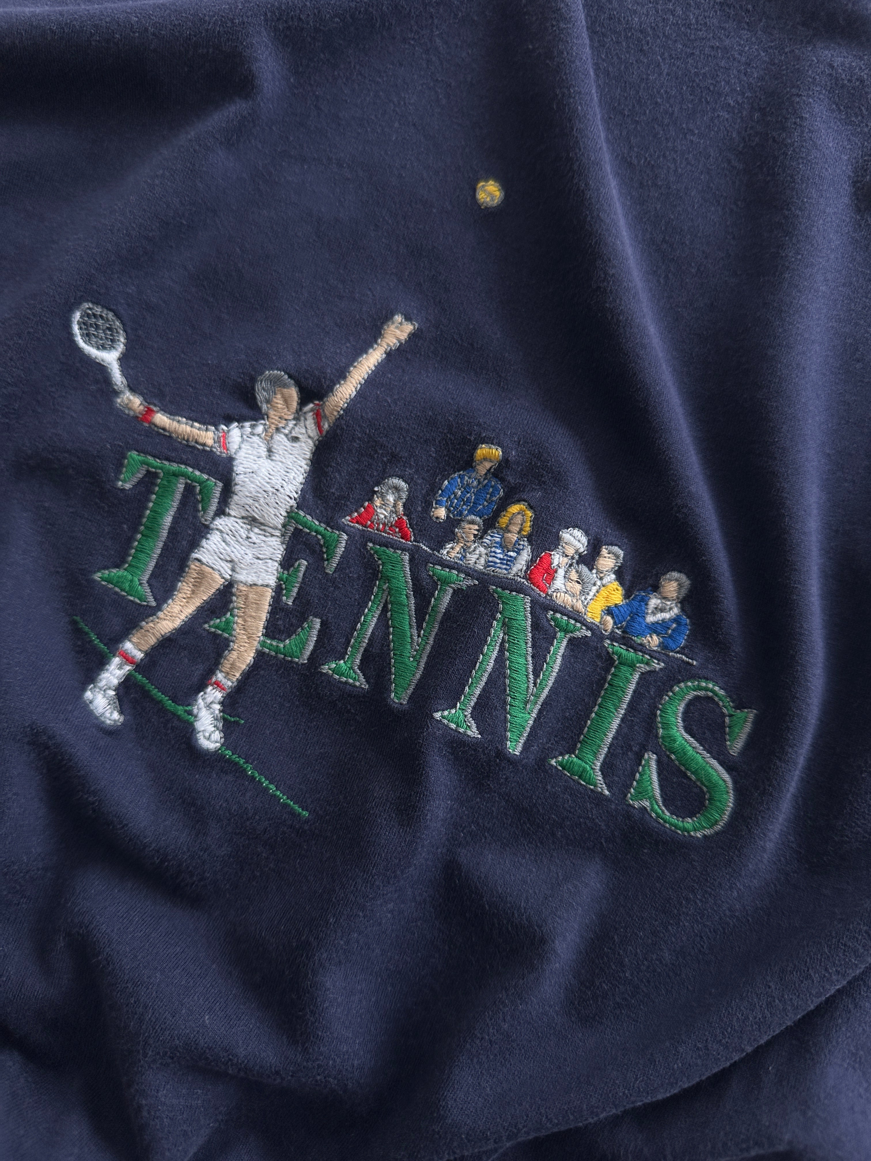 80's Chemise Lacoste Embroidered Tennis T Shirt (XL)