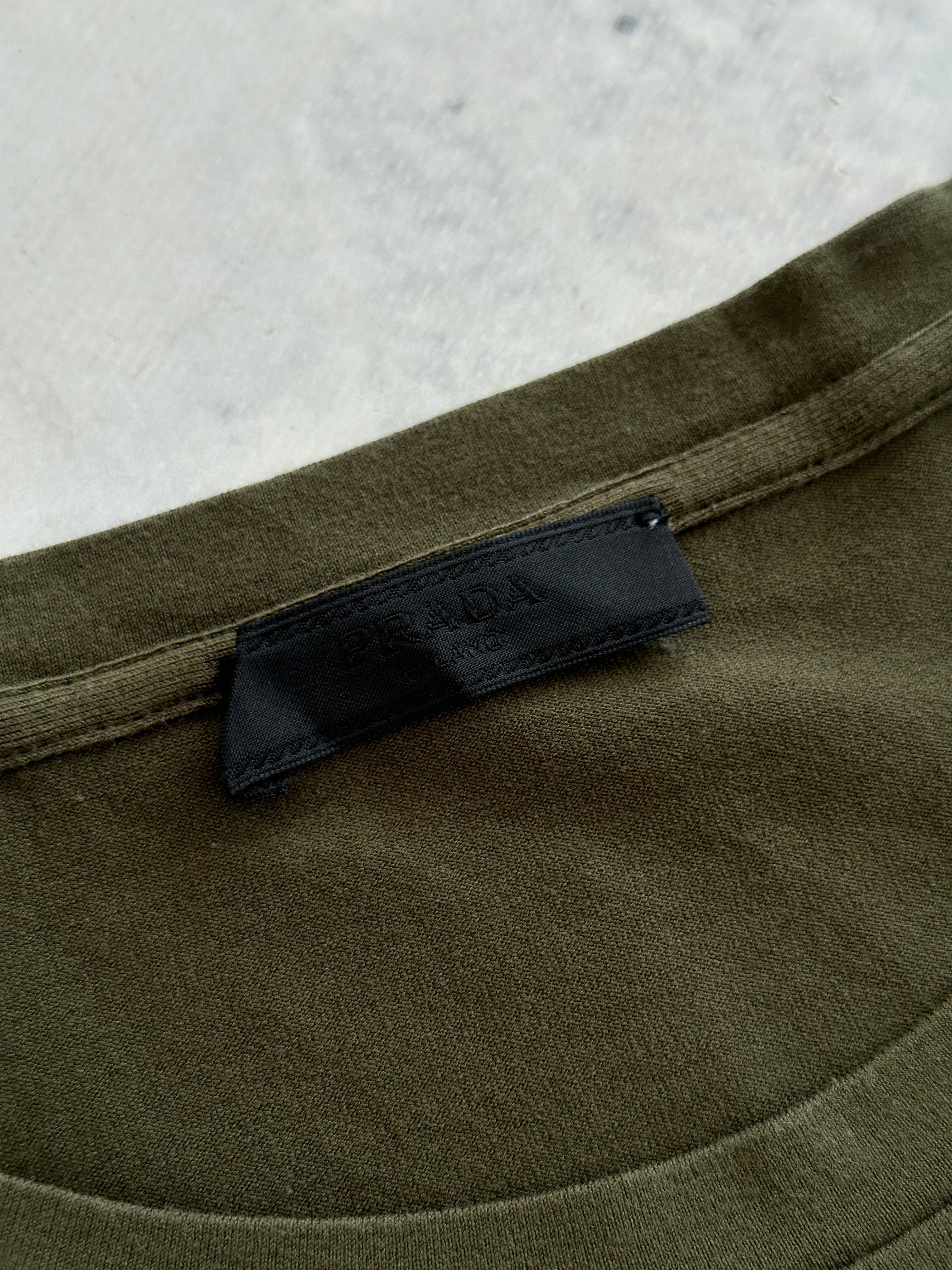 Prada Nylon Pocket Long Sleeve T Shirt (XL)