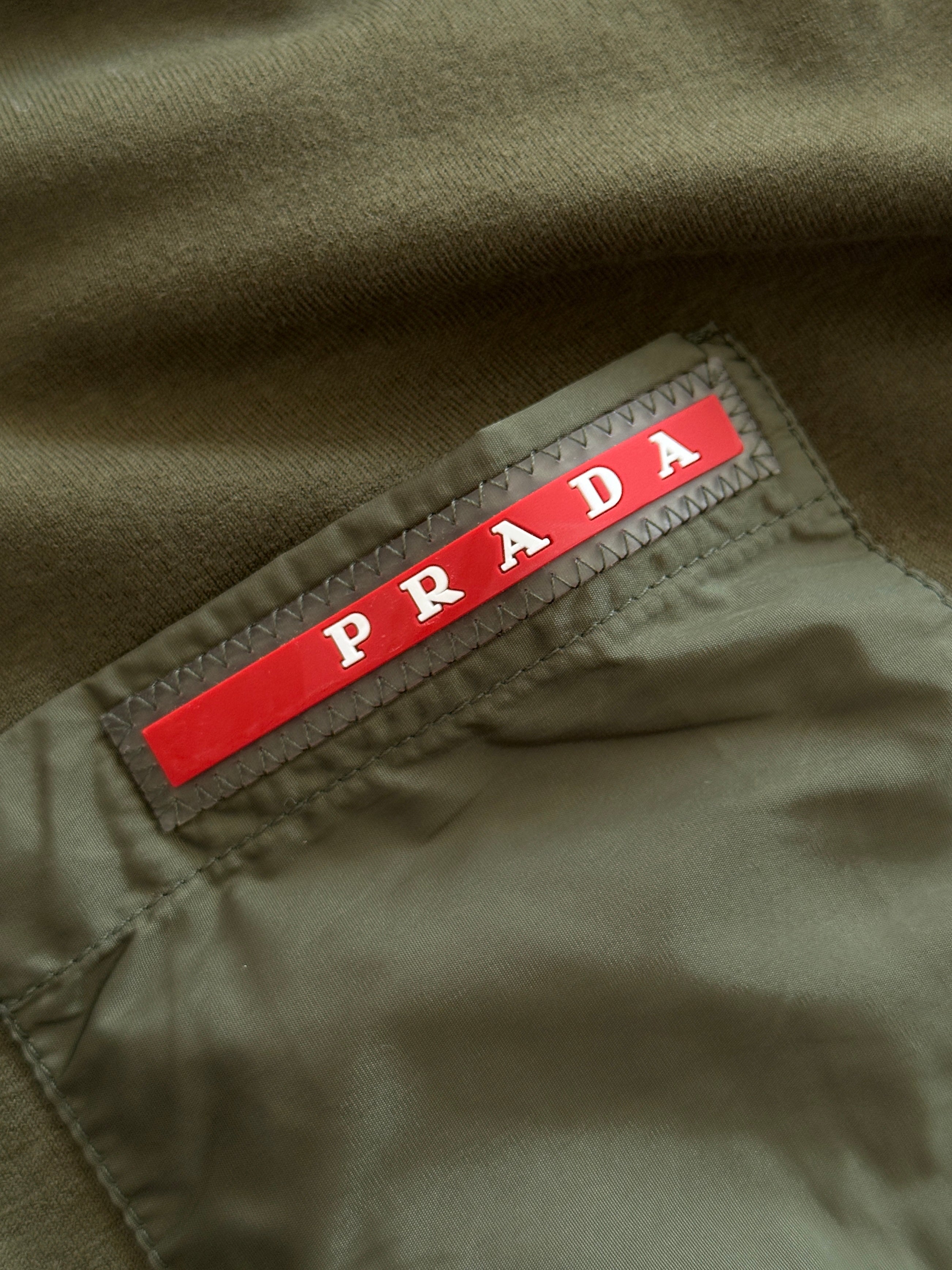 Prada Nylon Pocket Long Sleeve T Shirt (XL)