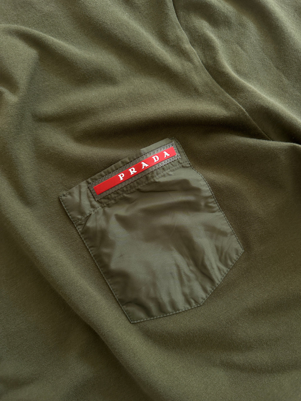 Prada Nylon Pocket Long Sleeve T Shirt (XL)
