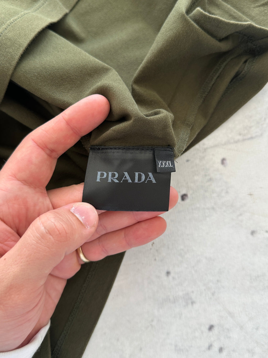 Prada Nylon Pocket Long Sleeve T Shirt (XL)