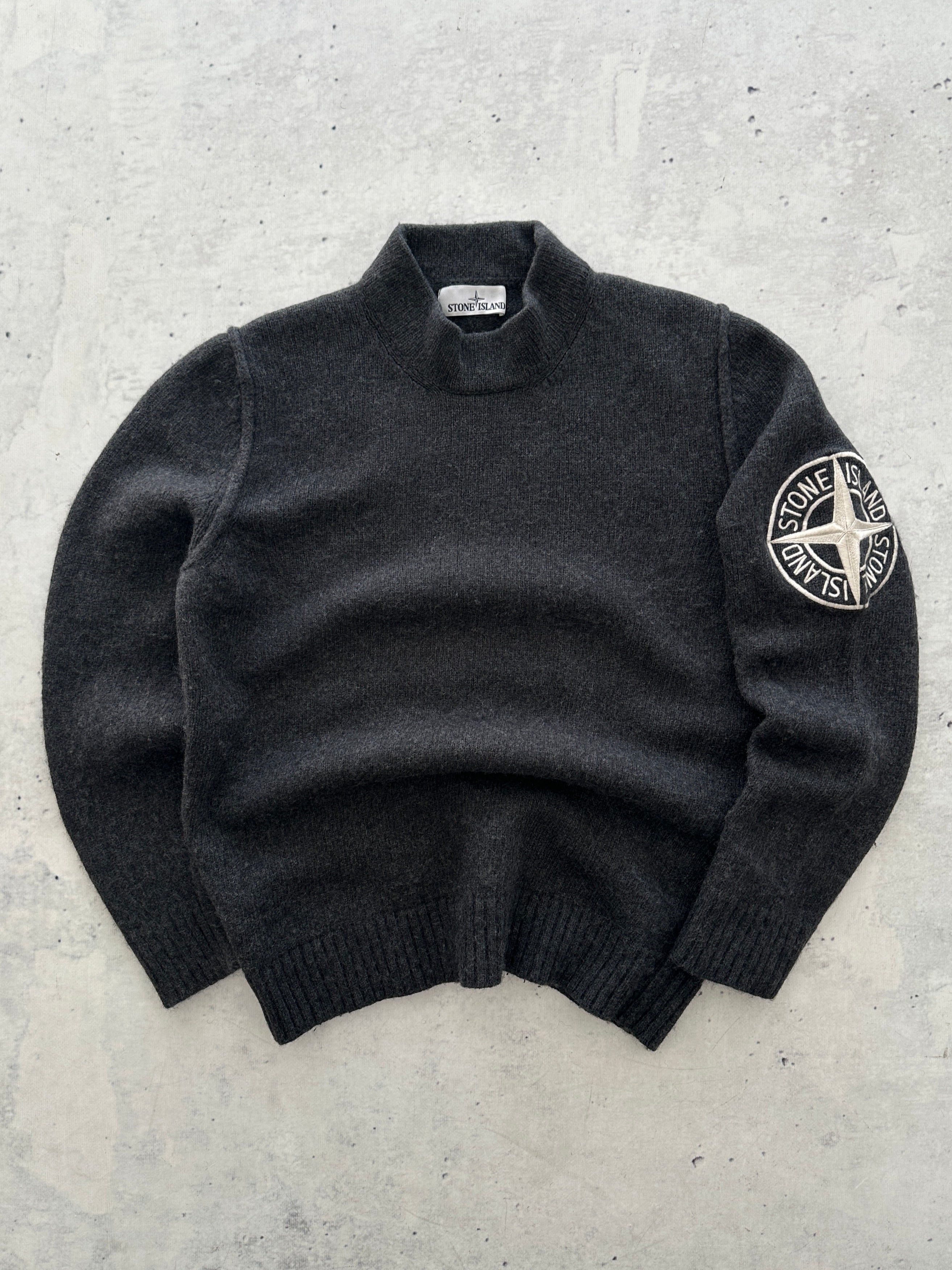 AW/20 Stone Island Wool Embroidered Compass Logo Jumper (S)