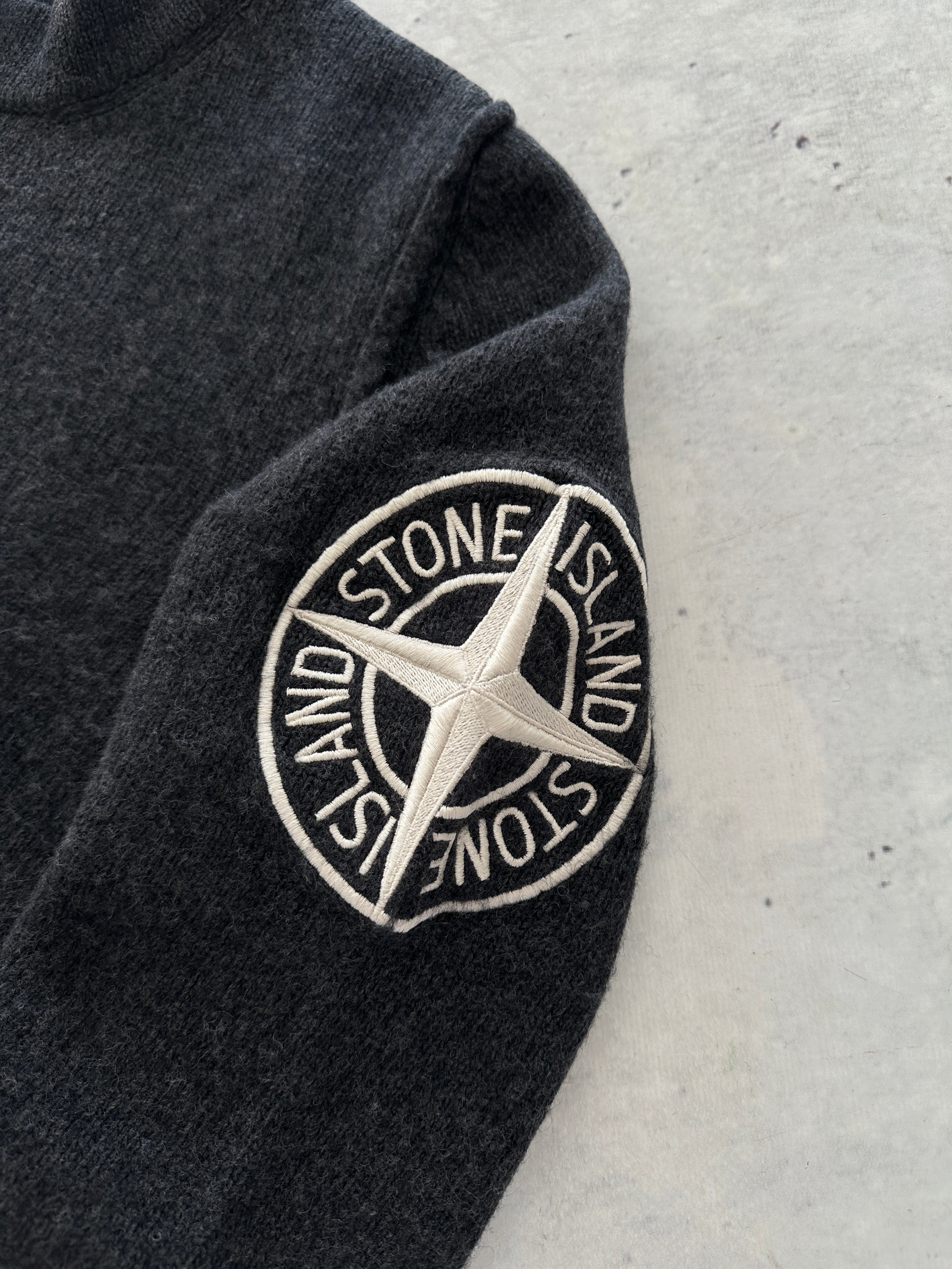 AW/20 Stone Island Wool Embroidered Compass Logo Jumper (S)