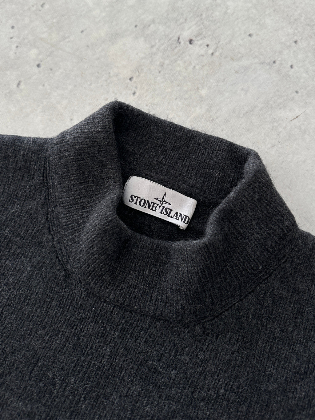 AW/20 Stone Island Wool Embroidered Compass Logo Jumper (S)
