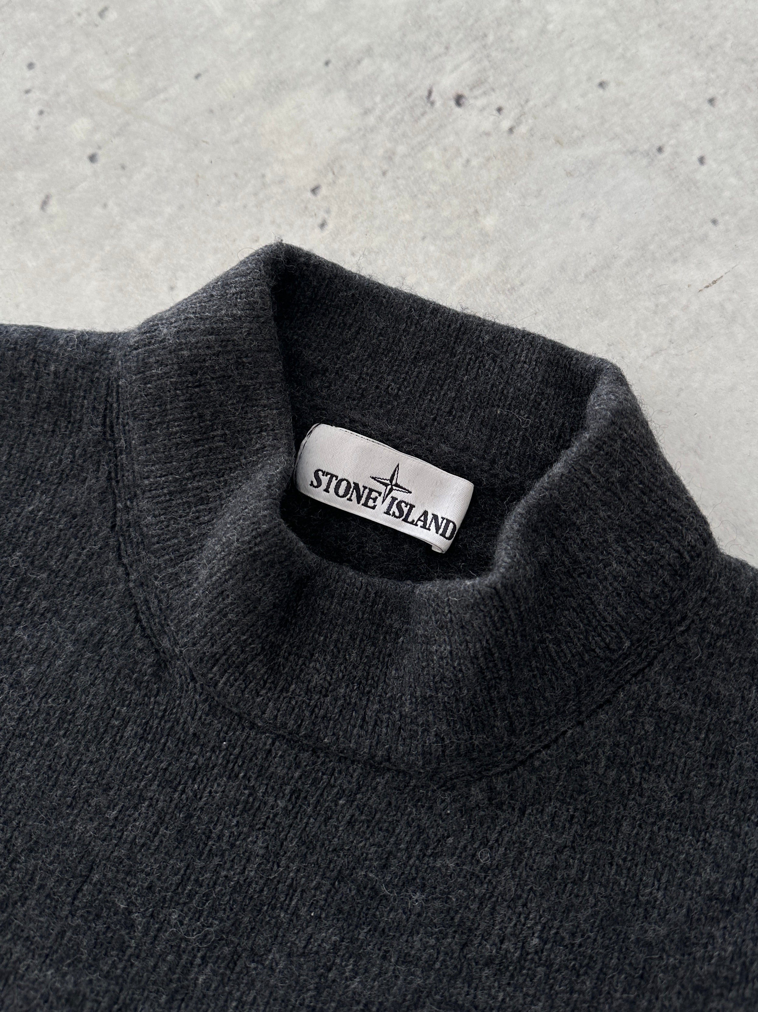 AW/20 Stone Island Wool Embroidered Compass Logo Jumper (S)