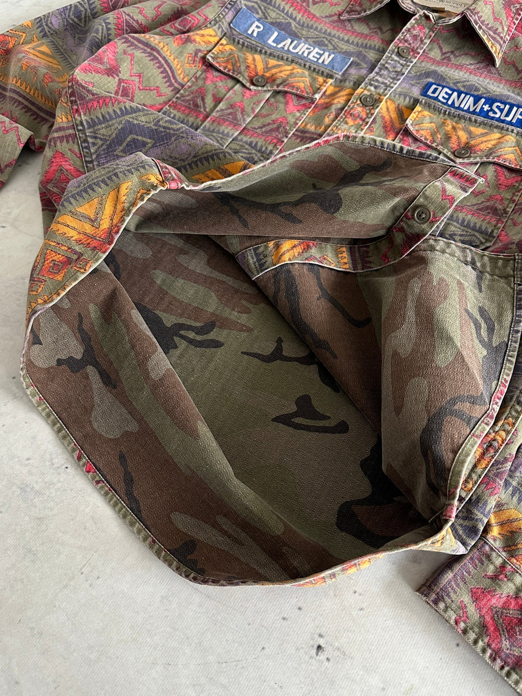 Ralph Lauren Denim & Supply Southwestern Aztec Overshirt (M)
