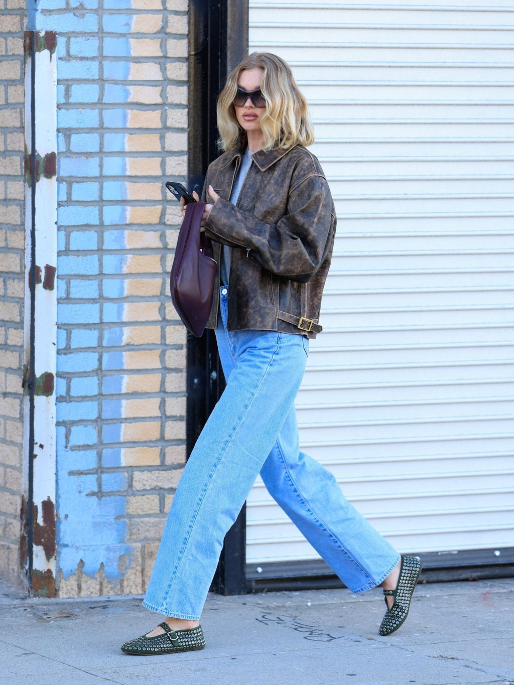 Everyday Boxy Leather Jacket - Suede